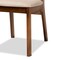 Baxton Studio Damara Mid-Century Modern Sand Fabric and Walnut Brown Finished Wood 5-Piece Dining Set 183-11646-11644-Zoro - alternate 4